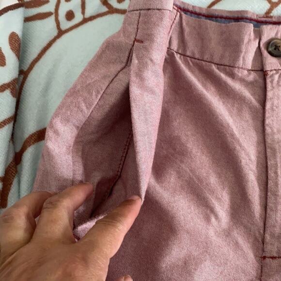 Shorts Men’s IZOD flat Front shorts 32 Light Red - Picture 8 of 15